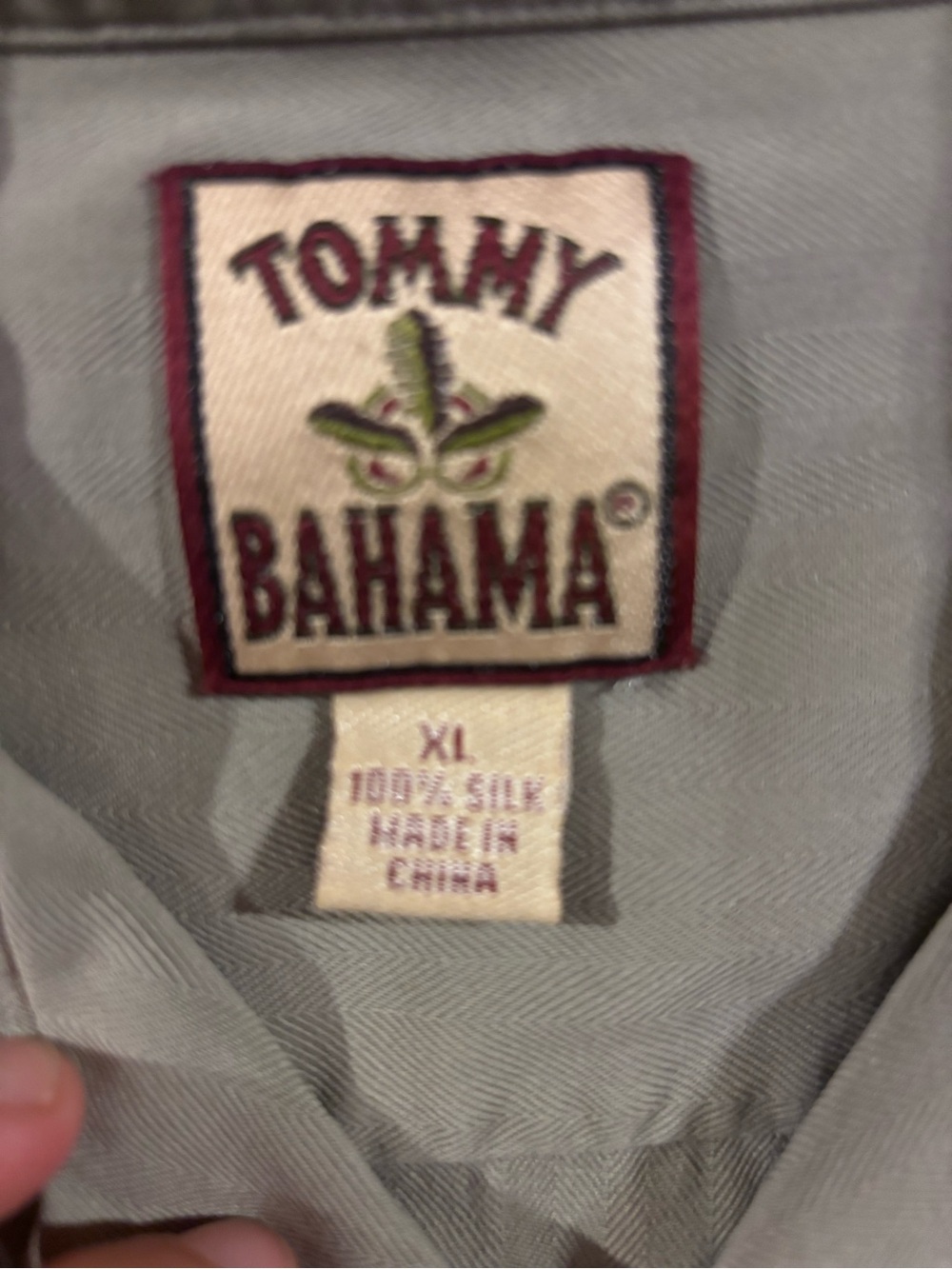 Tommy Bahama Short-Sleeve Button Front Shirt Jacket in Sage Green - Picture 4 of 4